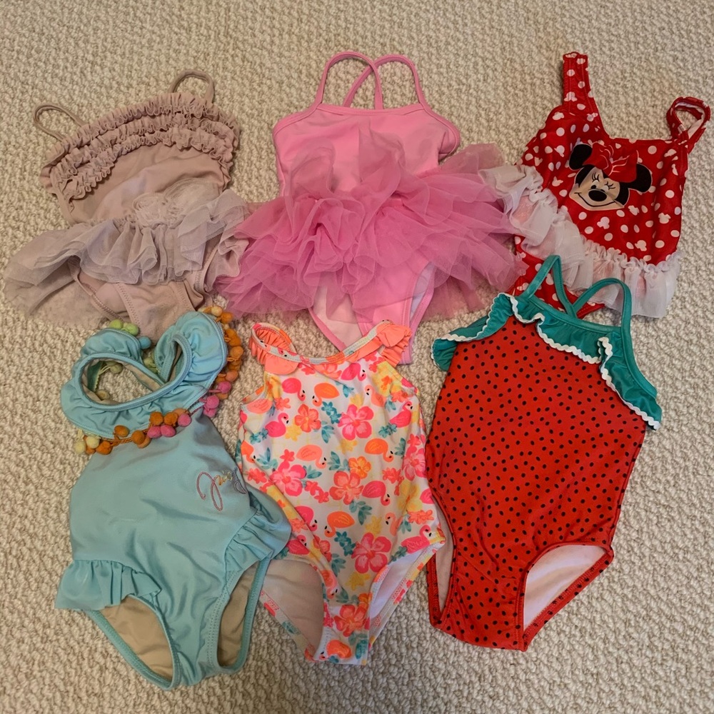 Baby girl swimsuit lot